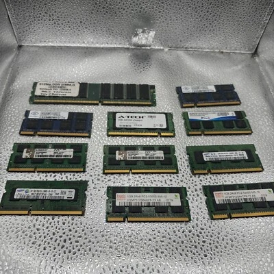 Lot Of 11 Untested RAM Cards 1-2 GB Various Brands - Image 1 of 4
