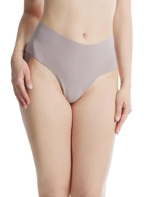 ¡NUEVO! $25 TANGA HANKY PANKY TRANSPIRABLE SUAVE CINTURA ALTA GRIS NOCHE TALLA S Foto 1 de 2