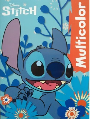 STITCH das BLAUE MONSTER DISNEY MALBUCH AUSMALBUCH KINDER FEINMOTORIK MULTICOLOR - Bild 1 von 3