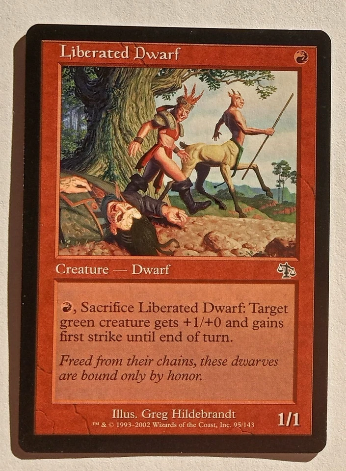 Magic MTG - Liberated Dwarf - Judgment - LP - Image 1 of 1