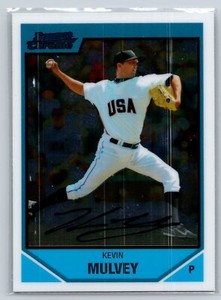 2007 Bowman Chrome Draft Kevin Mulvey New York Mets RC