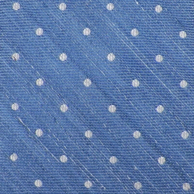 Corbata tejida TOMMY HILFIGER para hombre azul blanco POLKA DOT lino mezcla seda nueva sin etiquetas Foto 1 de 3