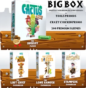 CACTUS TOWN KICKSTARTER EXCLUSIVE DELUXE BIG BOX EDITION+3EXPAN+ADD-ONS+SLEEVES - Picture 1 of 11