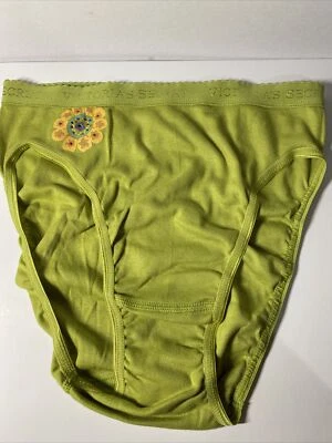 Victoria Secret 高腿内裤签名腰带鳄梨棉 S 复古。 — 第 1/4 张图片