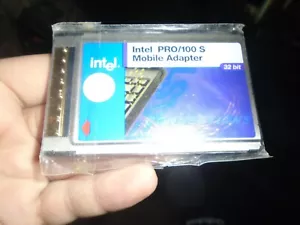 Intel PRO/100 S Mobile Adapter Card Bus II 10/100 LAN 32 BIT PCMCIA - Picture 1 of 1