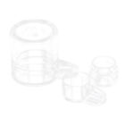 Premium Ant Feeding Tools - 2 Transparent Acrylic Bowls for Ants/Fish