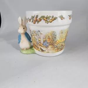 Beatrix Potter Peter Rabbit 1997 Teleflora Ostern Frühling Blumentopf Übertopf - Bild 1 von 10