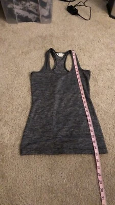 Hard Tail Athletic Sporty Gray Racer Back Tank Top Size Small - Image 1 of 3