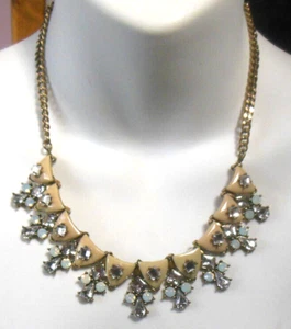 Vintage Signed Joe Fresh Rhinestone Necklace 20”-Adjustable - Picture 1 of 4