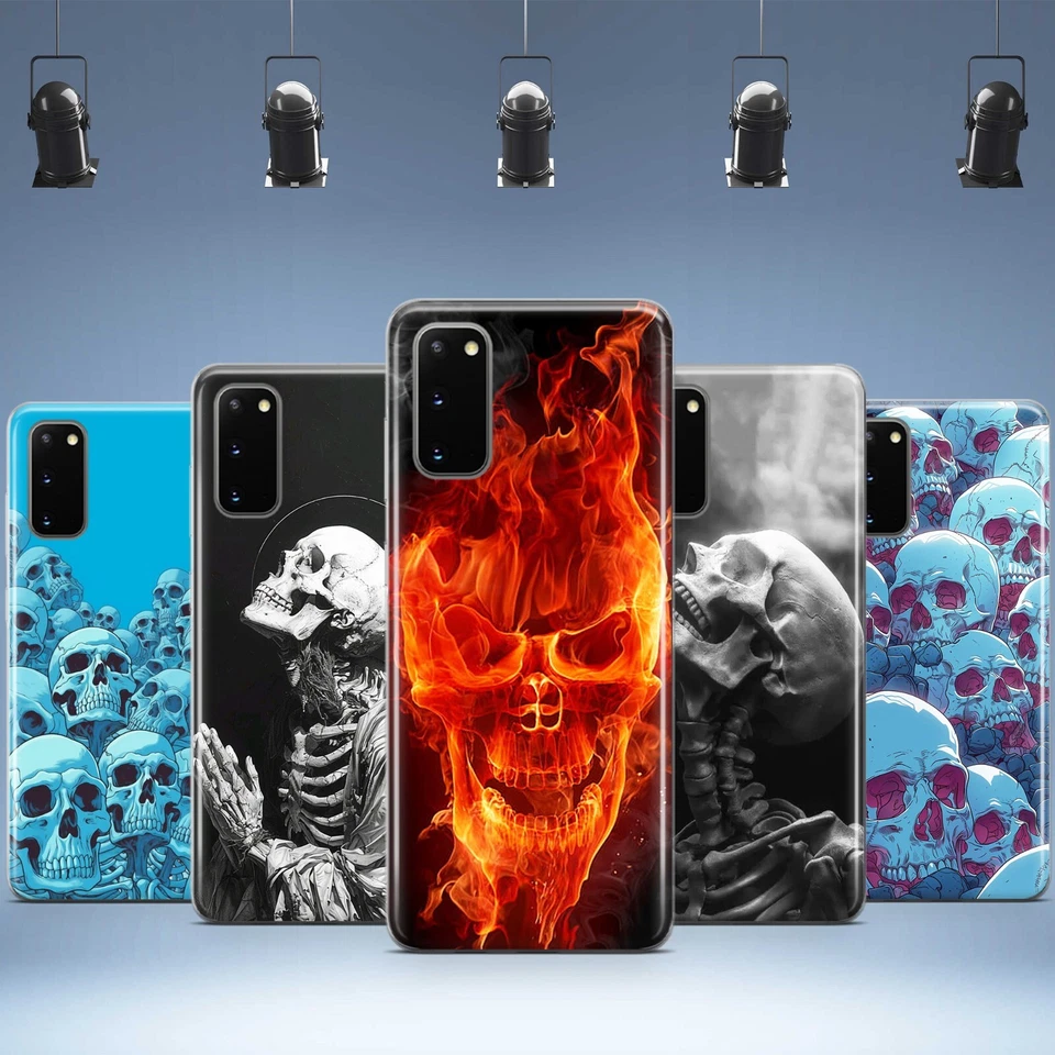 骷髅手机壳 适用于三星 Galaxy 骷髅骨保护壳 保护套 — 第 1/1 张图片