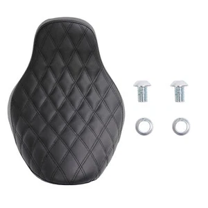 For Harley Softail Fat Boy FXST FLST FLSTF 00-07 Motorcycle Black Solo Seat - Picture 1 of 13