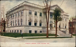 Fort Wayne,IN Public Library Allen County Indiana Postcard - Picture 1 of 2