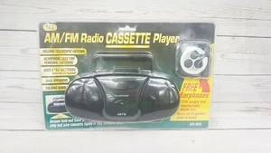 Vtg Tozai ATC-9555 AM/FM Radio Cassette Player Mini Boom Box W/ Earphones - Rare - Picture 1 of 9