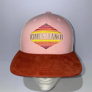 Kimes Ranch Snapback Cap Pink Suede Mesh Back - Picture 1 of 7