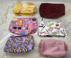 LOT OF SIX (6) GWP Beauty COSMETICS Bags CLINIQUE Estee Lauder MAKEUP NWOT NOS - Picture 1 of 18