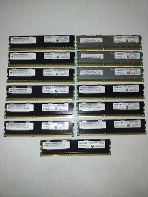 13 x 4 GB DDR3 Ram:  MT36JSZF51272PY-1G4D1AB 0923, 4gb 2Rx4 PC3-10600R-9-10-E1 - Image 1 of 2