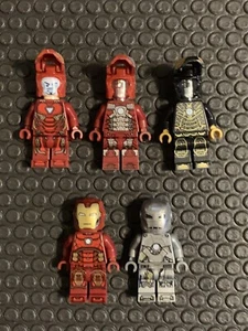Lot Of 5 Iron Man Genuine Lego Minifigures LEGO Marvel Super Heroes Iron Man - Picture 1 of 16