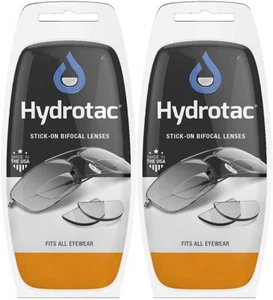 Calabria Hydrotac 2 PACK Stick On Bifocal Lenses|Magnify Adhesive Reading Lenses - Picture 1 of 8