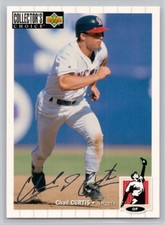 1994 COLLECTOR'S CHOICE #87 CHAD CURTIS SILVER SIGNATURE CALIFORNIA ANGELS