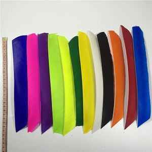 50pcs Multicolor Full length Fletches Feather Fletching RW