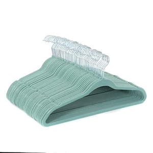 Better Homes & Gardens rutschfeste ultradünne Samt-Kleiderbügel Aqua 50er-Pack - Bild 1 von 3