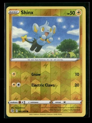 Shinx Reverse Holo Common SWSH08: Fusion Strike 091/264 NM - Image 1 of 2