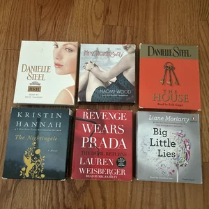 Lot of 6 CD Audiobooks ~ Big Little Lies + Revenge Wears Prada +The Nightingale+ - Picture 1 of 5