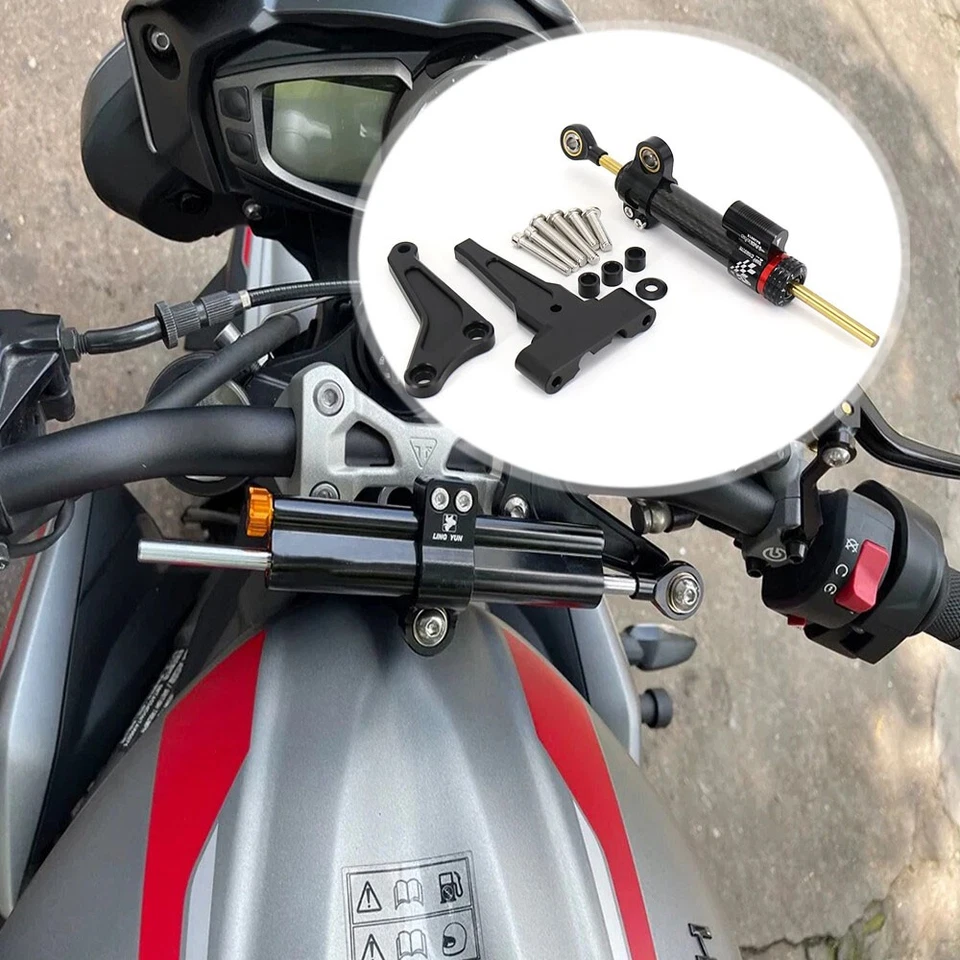 Amortiguador estabilizador amortiguador de dirección de choque para Street Triple 765 RS 765R 1200RS Foto 1 de 4