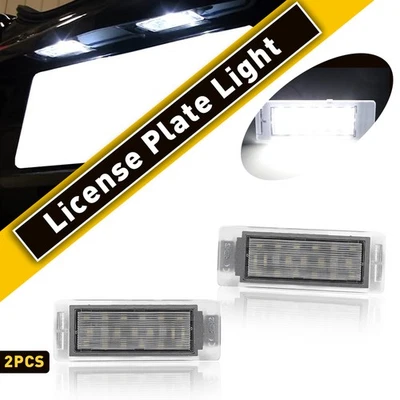 Full LED Plate License Lights Lamp For Cadillac CTS XTS Chevy Corvette Buick GMC - Image 1 of 4