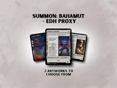 Summon Bahamut - Custom Magic: The Gathering Card - Image 1 of 4