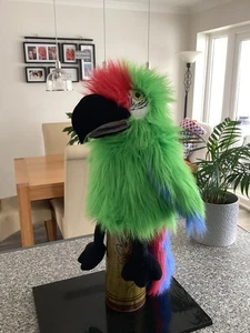 Hand Puppet Full Bird Squawking Parrot Large The Puppet Company Colourful VGC - Picture 1 of 6