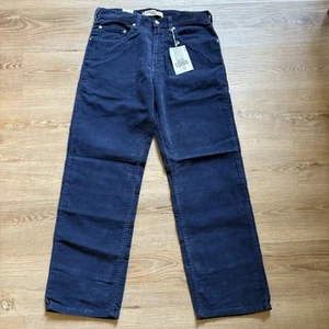 NWT Levi's 569 Men Jeans 32x32 Navy Loose Straight Fit Corduroy Y2K Skateboard - Picture 1 of 10