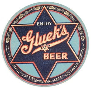 1943 Gluek’s Beer Coaster ~ Minneapolis Minnesota ~ Rare Breweriana - Picture 1 of 3