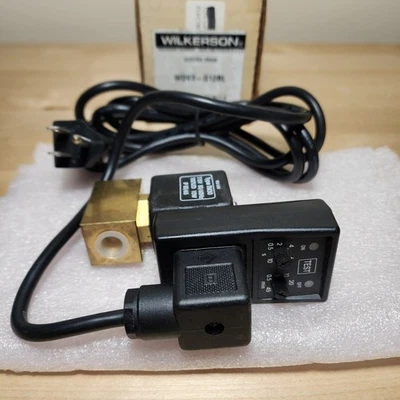 Válvula de drenaje eléctrica automática Wilkerson WDV3-G12BL 1/4" NPT 120VAC Foto 1 de 4