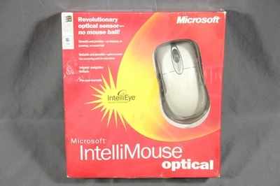 New Sealed Box Microsoft Intellimouse Optical Mouse USB PS/2 NOS - Image 1 of 3
