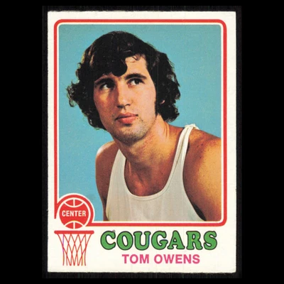 Tom Owens #189 1973 Topps Carolina Cougars Basketball Card NBA NM - Image 1 of 3