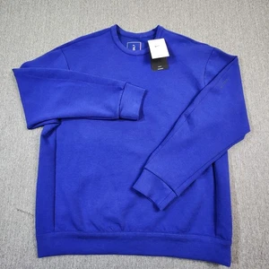Nike 24.7 Impossibly Soft Fleece Sweater Men’s M Deep Royal Blue HQ6964-455 - Picture 1 of 12