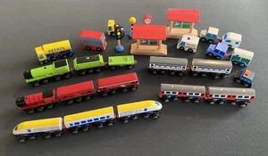 ELC Early Learning Centre Wooden Train Set Compatible With Thomas Brio Train Set - Picture 1 of 15