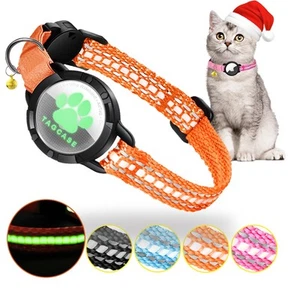 AirTag Cat Collar - Reflective & Luminous Cat Collar with Bells & Waterproof ... - Picture 1 of 8