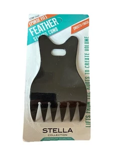 Stella Collection Black Purse Fit Feather Styling Comb #2440 - Picture 1 of 3