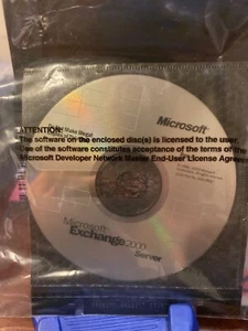 RARE , AUTHENTIC AND BRAND NEW Microsoft Exchange 2000 Server  Rev. A.  CD - Picture 1 of 3