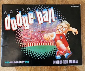 Vintage Nintendo NES 1989 SUPER DODGE BALL Autentico SOLO MANUALE originale - Foto 1 di 4