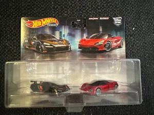 Hot Wheels HFF97 Premium Car Culture 2 Pack McLaren Senna/McLaren 720S Japan - Photo 1 sur 4