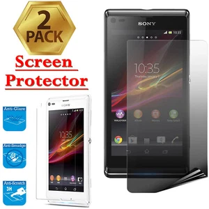 2 Pack Screen Protector Thin Film For Sony Xperia 10 E1 E4 E5 L L1 M2 M4 Aqua M5 - Picture 1 of 7