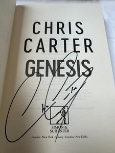 CHRIS CARTER - Genesis SIGNED 1/1 Hb - 2022 - ROBERT HUNTER book 12 - Picture 1 of 2