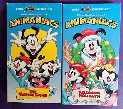Animaniacs Hello Holidays! & The Warners Escape VHS Lot (1994) Warner Brothers - Image 1 of 4