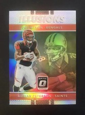 2017 Panini Optic Joe Mixon Adrian Peterson Illusions Silver Holo Prizm RC #15