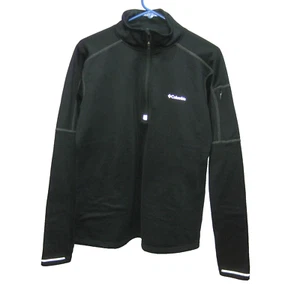 COLUMBIA Womens (Size Large) Black Athletic 1/4 Zip Reflective Running Top Shirt - Picture 1 of 4
