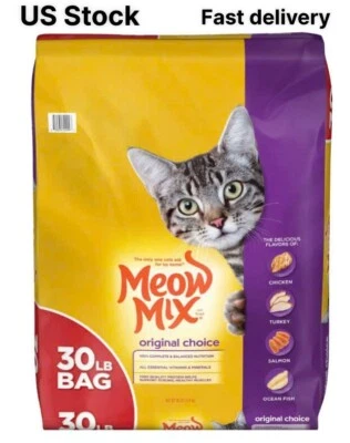 Meow Mix Original Choice Dry Cat Food, 30 Pounds Bag - Free Shiping