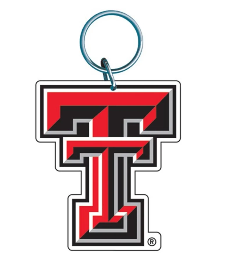 (Set of 2 included) Official NCAA Texas Tech University Acrylic Key Rings - Image 1 of 1
